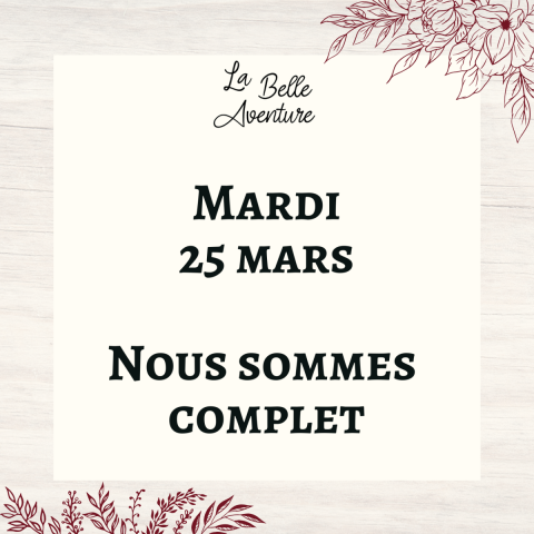 Mardi 25/03/2025