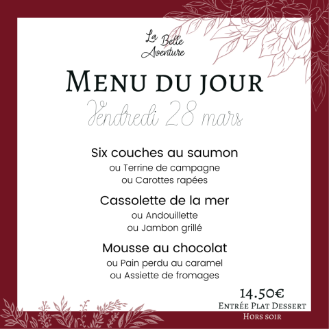 Vendredi 28/03/2025
