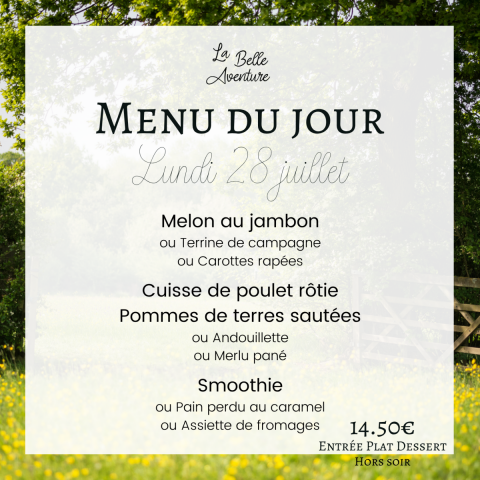Lundi 28/07/2025