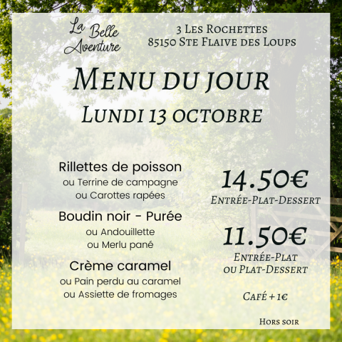 Lundi 13/10/2025