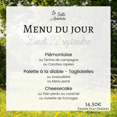 Lundi 22/09/2025