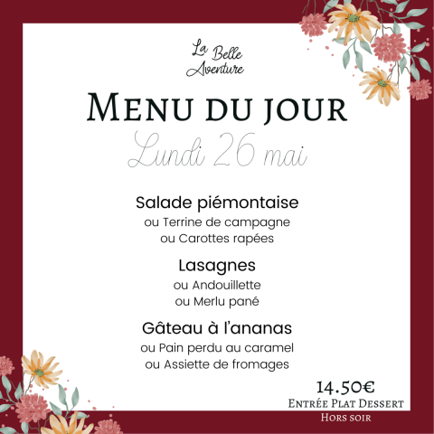 Lundi 26/05/2025