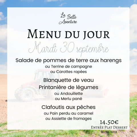 Mardi 30/09/2025