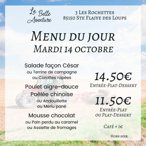 Mardi 14/10/2025