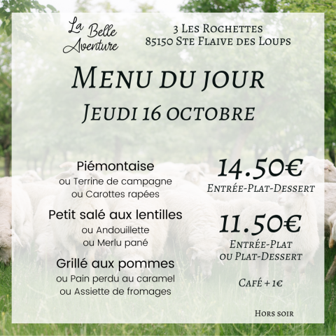 Jeudi 16/10/2025