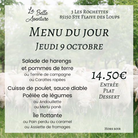 Jeudi 09/10/2025