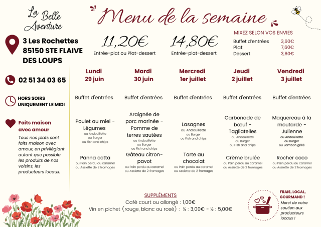 Du 29 juin au 3 juillet 2026