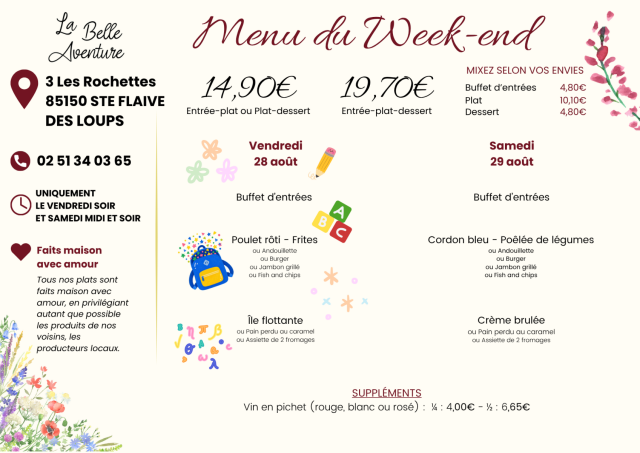 Le 28 et 29 ao�t 2026