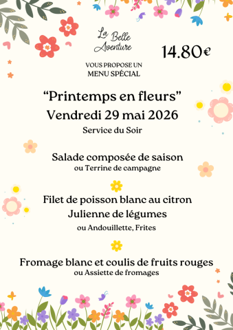Soir�e du Vendredi 29 mai 2026