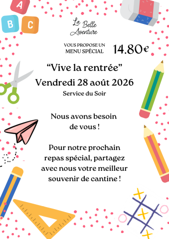 Soir�e du Vendredi 28 ao�t 2026