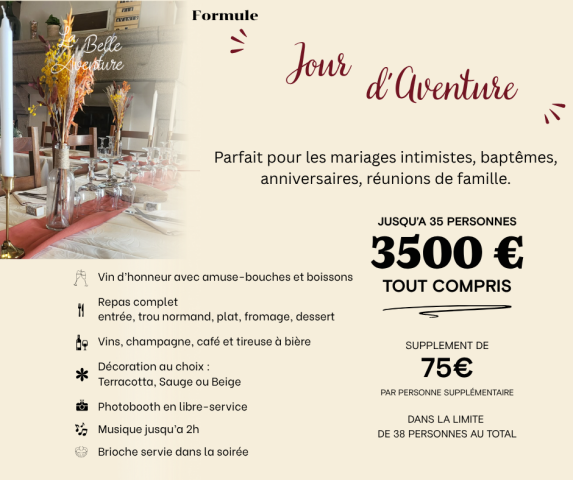 Formule Jour d'Aventure